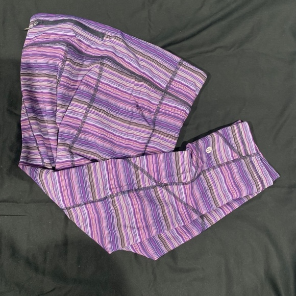 lululemon athletica Pants - LULULEMON Pace Rival Crop Purple Space Dye 10